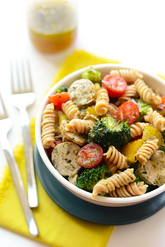 20191111_5dc8f6222f789 QUINOA PASTA SALAD WITH CHICKEN SAUSAGE