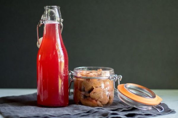 20191111_5dc8fabb2a059 Two-in-One Recipe for Rhubarb Syrup + Rhubarb Compote