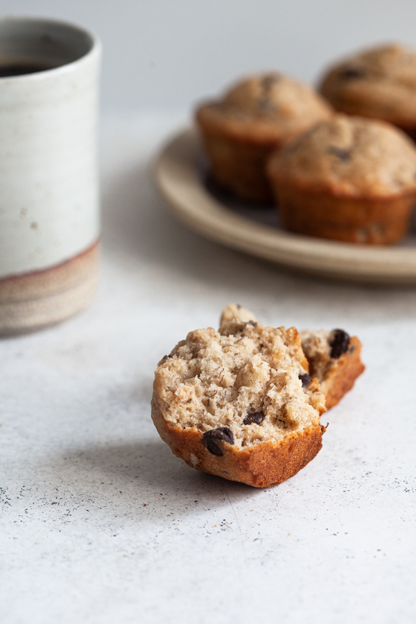 Banana-cc-muffins-2 Perfect Vegan Banana Chocolate Chip Muffins