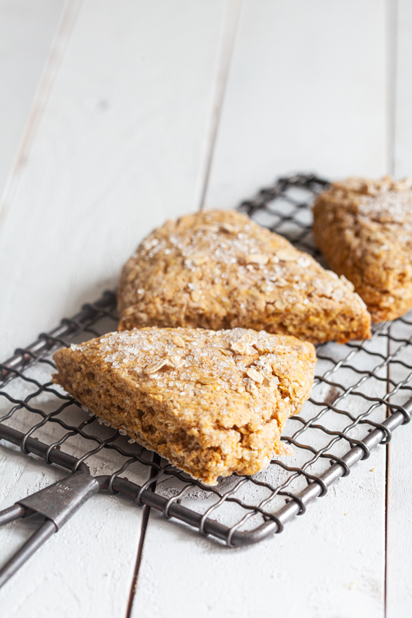 20200506_5eb2701780744 Wholesome Vegan Pumpkin Oat Scones